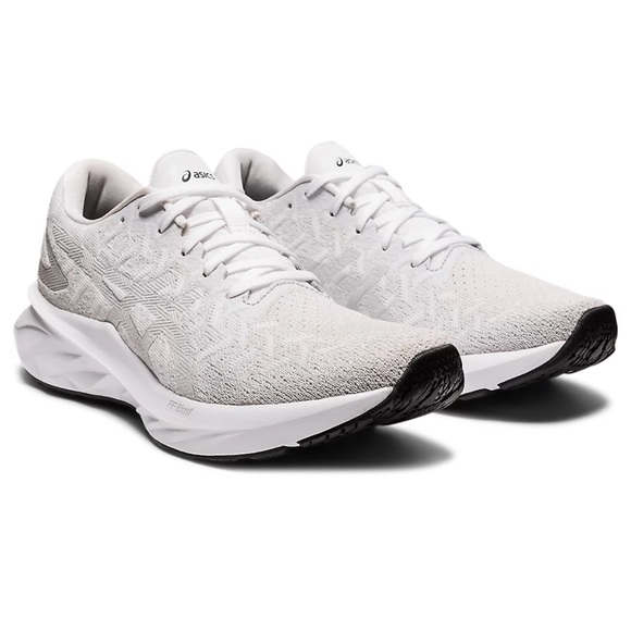 ASICS Dynablast Running Sneakers in White and Glacier Grey - Picture 12 of 14